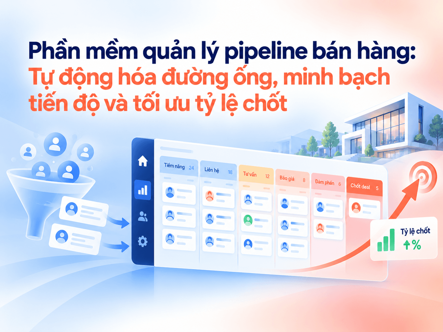 Phần mềm quản lý pipeline bán hàng: Tự động hóa đường ống, minh bạch tiến độ và tối ưu tỷ lệ chốt